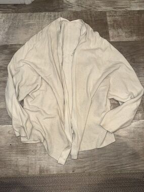lululemon athletica Cream Open-Front Ribbed Cardigan